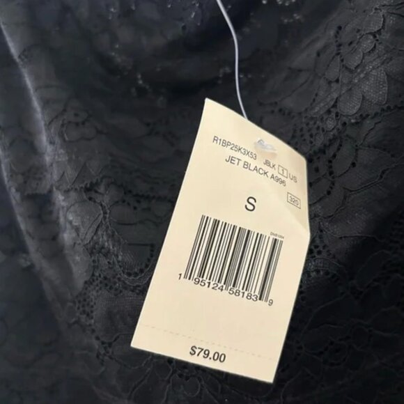 Guess Black Lace Top with Intricate Design - Picture 2 of 4